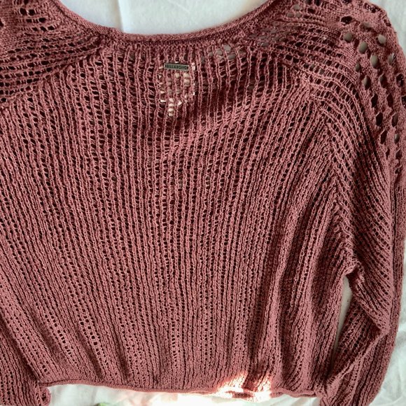 Billabong Pink Crew Neck Sweater - Picture 2 of 5